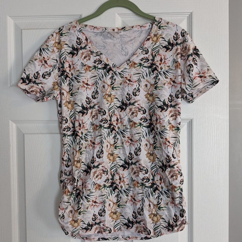 Calypsa floral swim top, size large